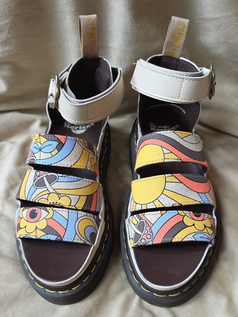 NWOT Dr. Martens Women's Trippy Print Airwair Platform Sandals